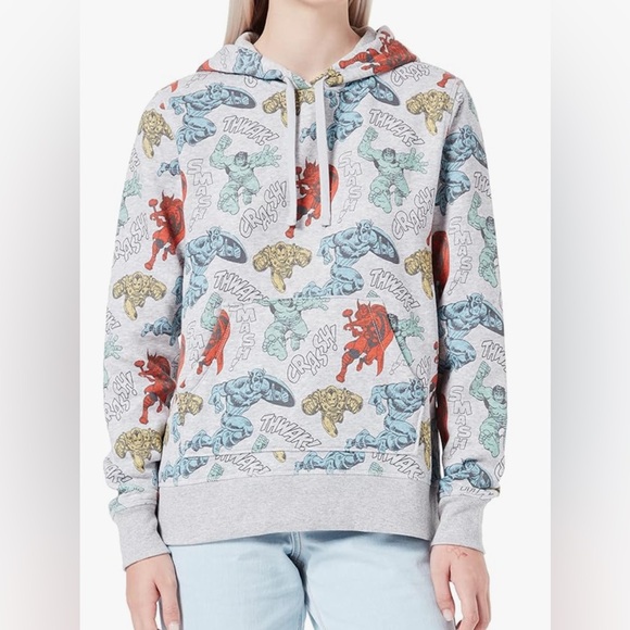 Women’s Marvel Superhero Graphic Hoodie - new XXL - Picture 1 of 2
